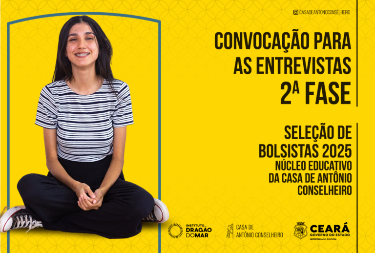 📢 CONVOCAÇÃO | 2ª FASE – Seleção de Bolsistas – Núcleo Educativo 2025