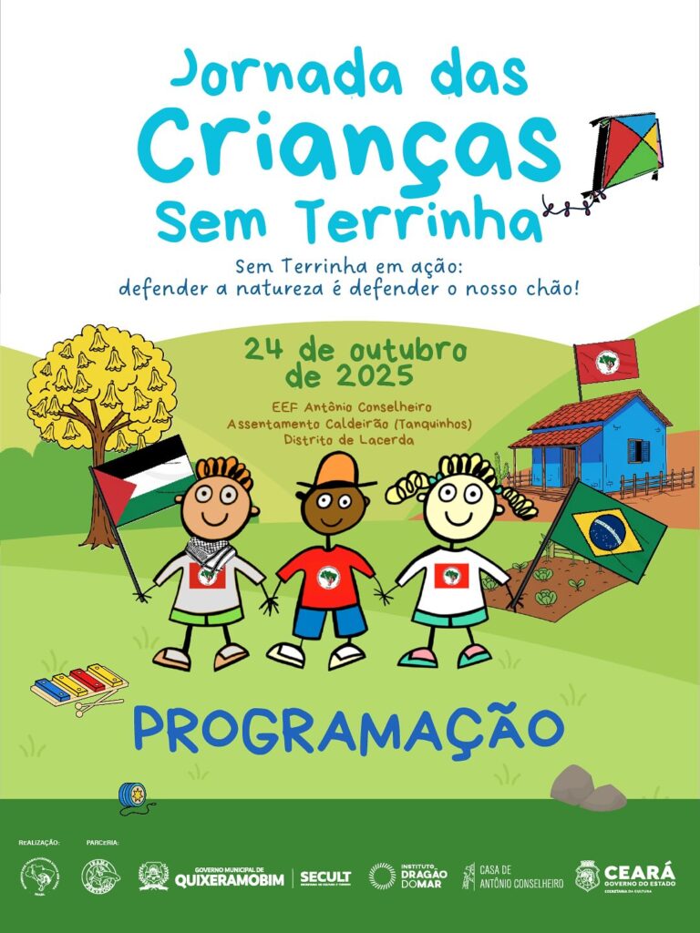 Programação 12 PROGRAMACAO l Jornada das Criancas Sem Terrinha Nesta sexta feira 24 10 criancas do MST se re